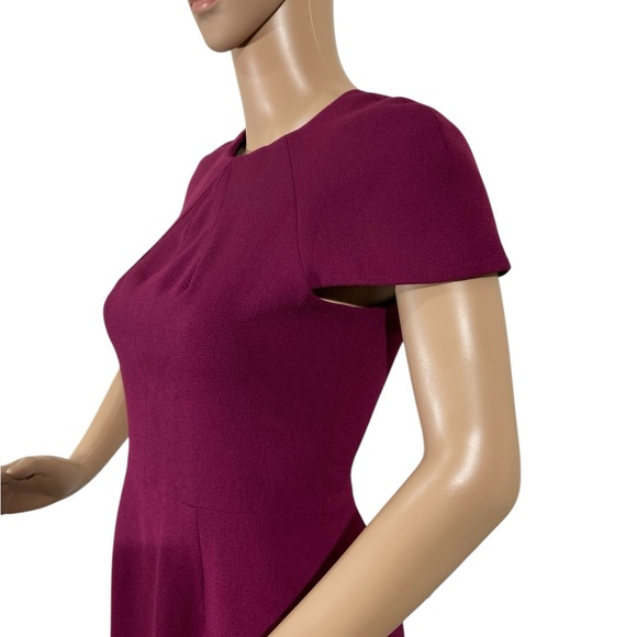 DRESS THE POPULATION Lainey Dress Dark Magenta Bodycon MIDI Dress Size XS NWOT - Picture 5 of 8